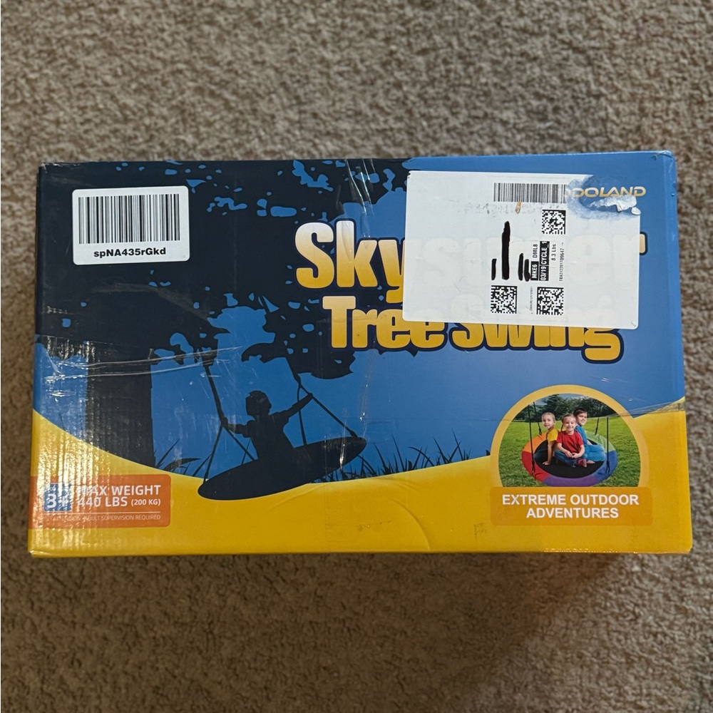 Tree Swing - Blue and Yellow